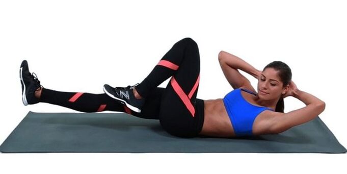 Ejercicio de spinning como una bicicleta.